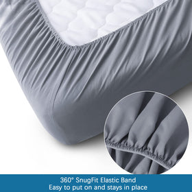 SPRINGSPIRIT cot sheet elastic band demonstrates secure fit and durability.