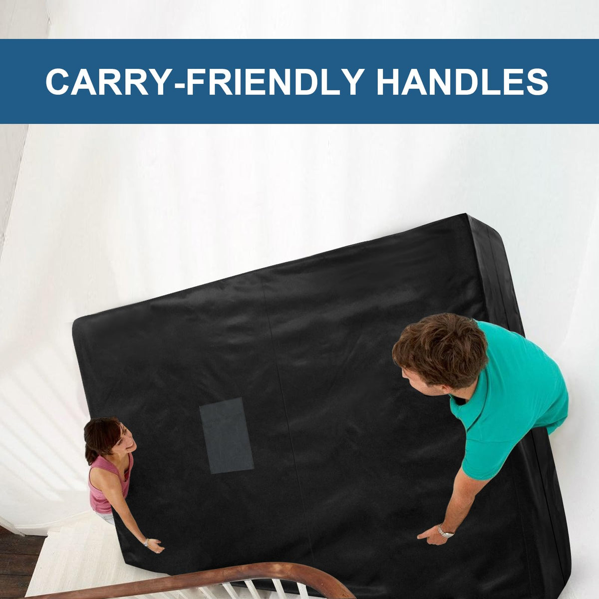 SPRINGSPIRIT bag with double zippers for simple loading and unloading during relocation.