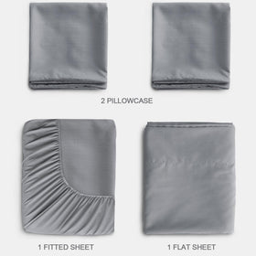 SPRINGSPIRIT grey bedding adds a modern, versatile look to any bedroom.