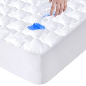 SPRINGSPIRIT King mattress protector waterproof cover protects against spills for a clean bed