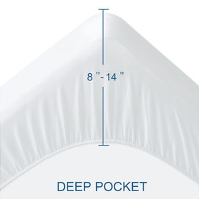 Springspirit twin mattress protector terry soft – ultra-soft top layer for daily comfort.