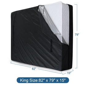 SPRINGSPIRIT waterproof mattress bag protecting king size mattress from dust and spills.