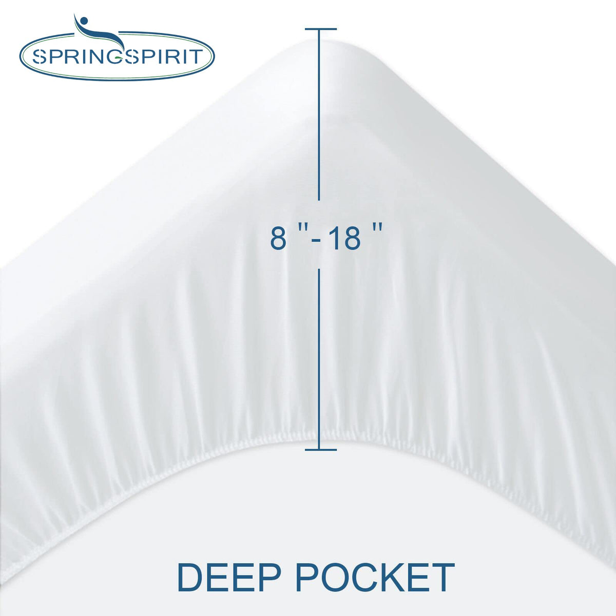 SPRINGSPIRIT waterproof membrane protects against spills quietly for uninterrupted sleep.