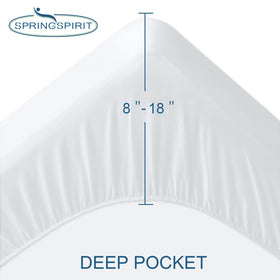 SPRINGSPIRIT waterproof membrane protects against spills quietly for uninterrupted sleep.