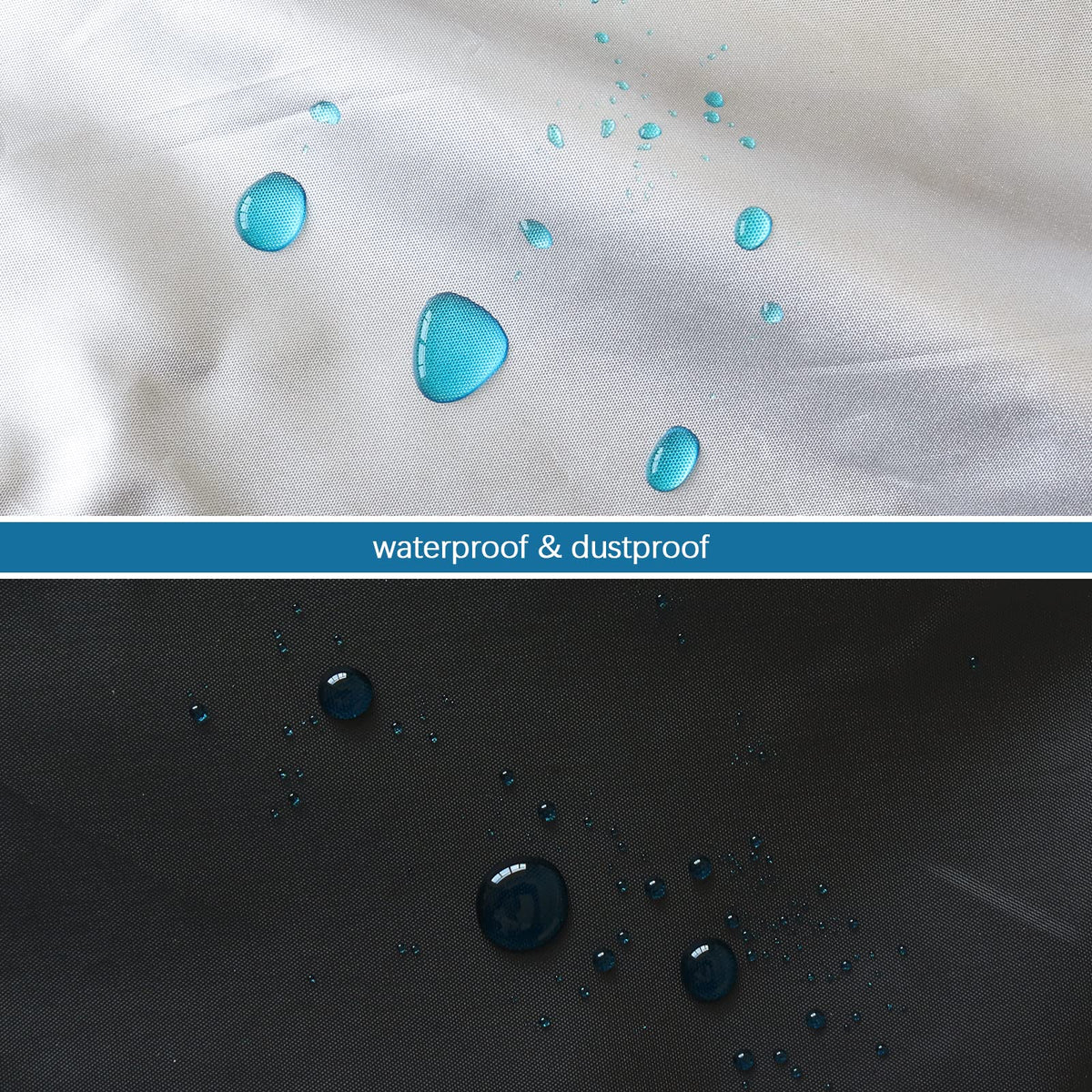 SPRINGSPIRIT bag uses waterproof tarp; the zipper is not waterproof