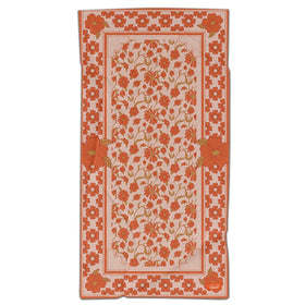 Sprints towel with pocket top designed to slip over a headrest.