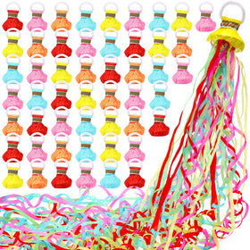 Sratte hand throw streamers with colorful ribbons for vibrant party moments