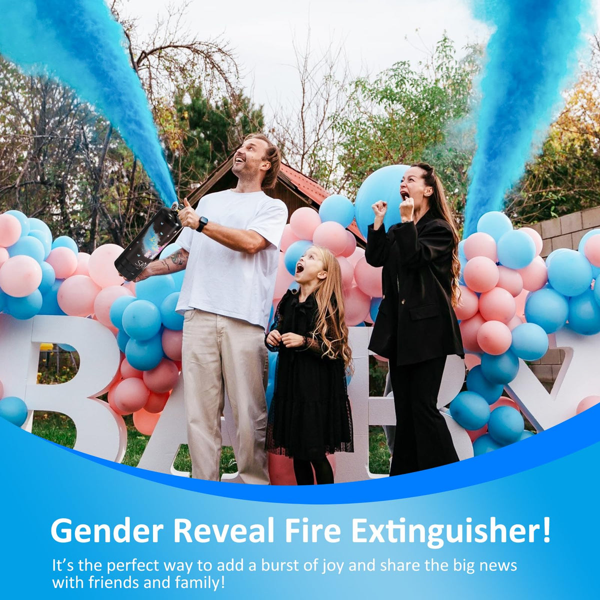 SRG Giant Blue powder burst offers a long-lasting color for photos.