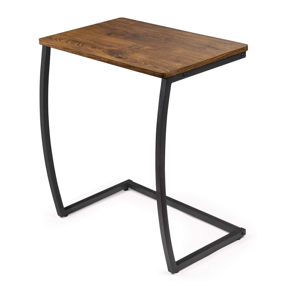 SRIWATANA C-shaped side table under sofa for easy access to coffee and snacks