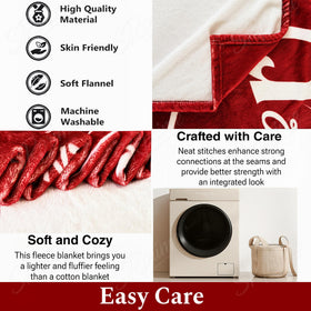 SRprime Dr Pepper Blanket in dorm setup for late-night study warmth