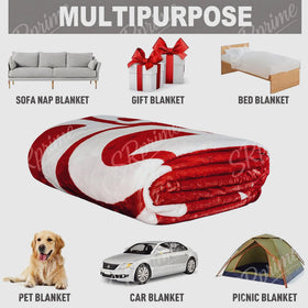 SRprime Dr Pepper Blanket rolled for travel and chilly commutes