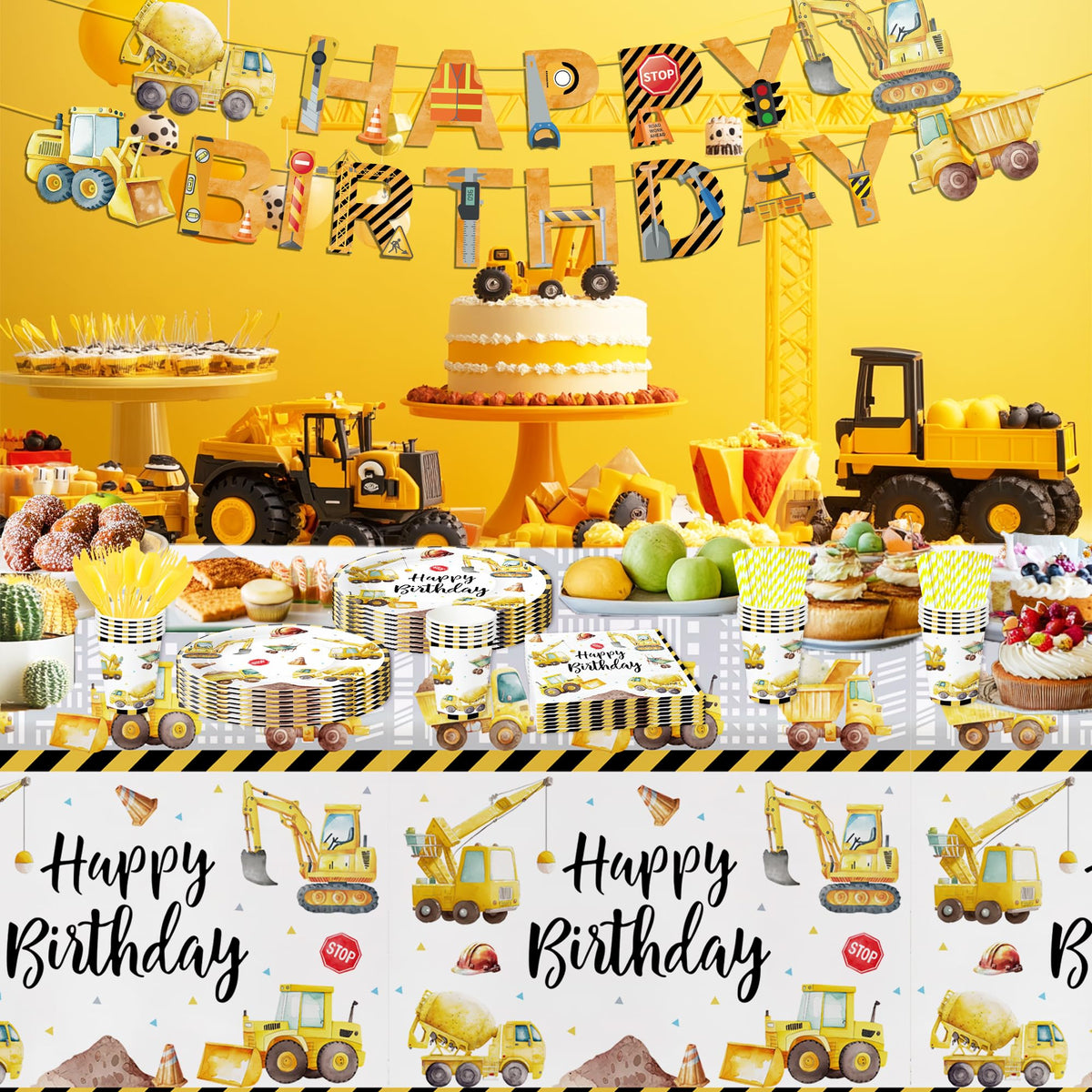 Srua Don construction banner for festive décor and photo-worthy moments.