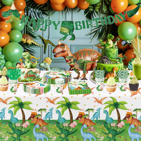 Srua Don dinosaur banner for festive, on-theme party decor.