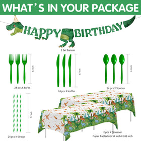 Srua Don dinosaur napkins for quick, cheerful cleanup during celebrations.