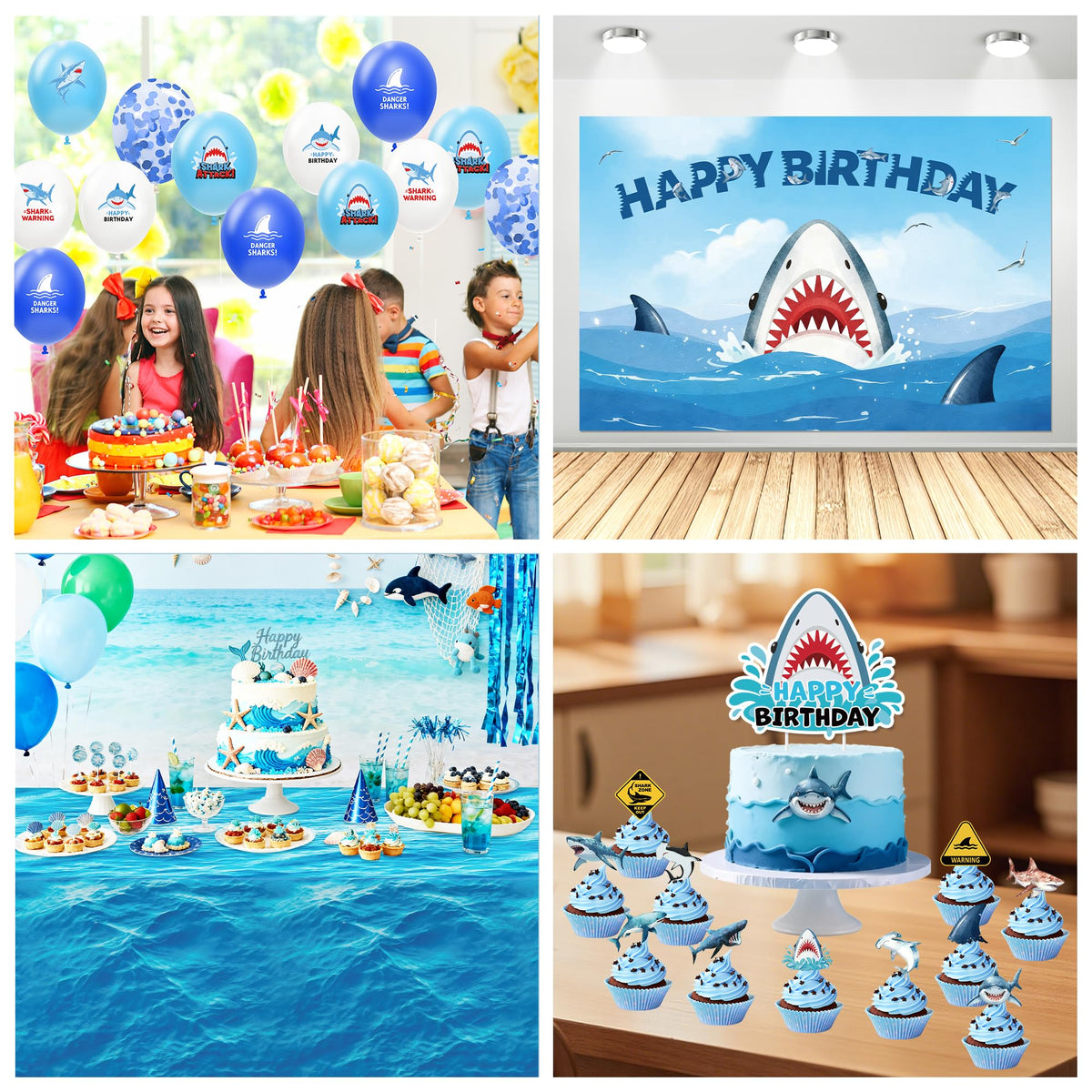 Srua Don shark dessert plates add color to treats without tearing.