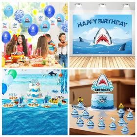 Srua Don shark dessert plates add color to treats without tearing.