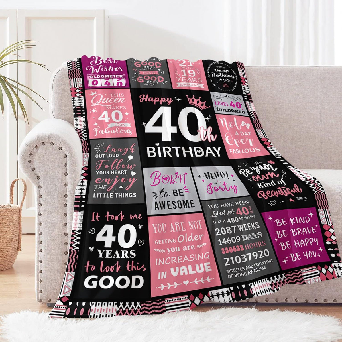 Sruemiul 40th birthday decor table setting adds warm ambiance