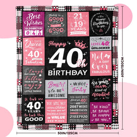 Sruemiul 40th birthday gift tag and card included