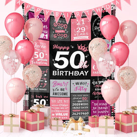 Sruemiul 50th birthday gifts for her displayed as warm decor