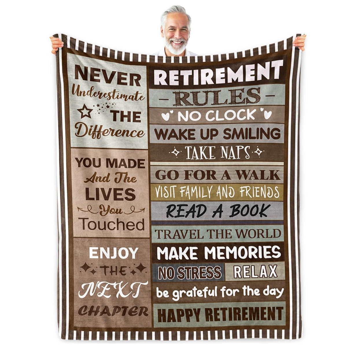 Sruemiul retirement blanket 50x60 gift for coworkers and friends