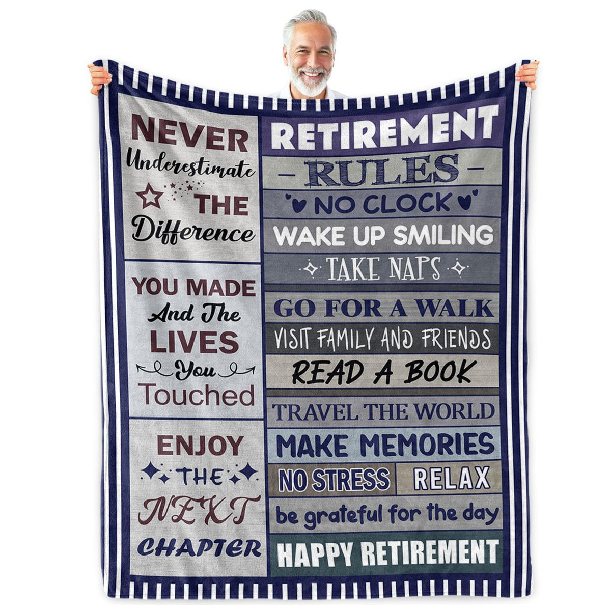 Sruemiul retirement blanket 50x60 on a sofa, delivering soft, cozy comfort.