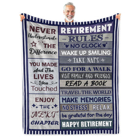 Sruemiul retirement blanket 50x60 on a sofa, delivering soft, cozy comfort.