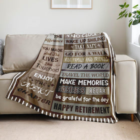 Sruemiul retirement blanket 50x60 size versatile use