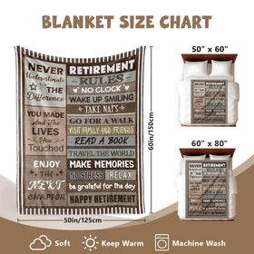 Sruemiul retirement blanket easy care machine washable