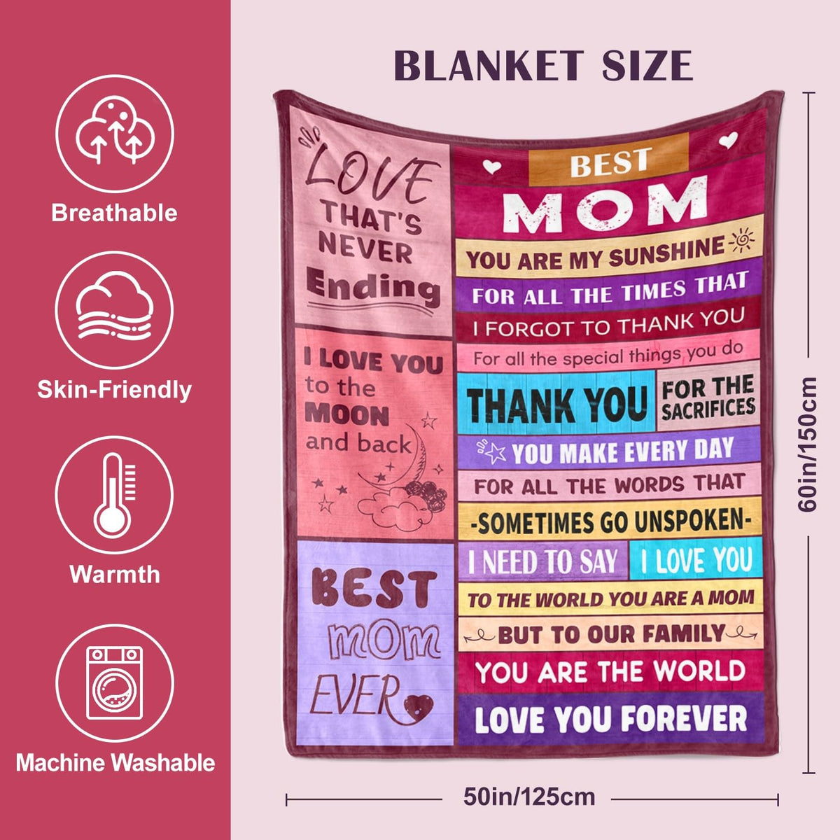 Wrapped Sruemiul blanket gift evokes personal, heartwarming moment.