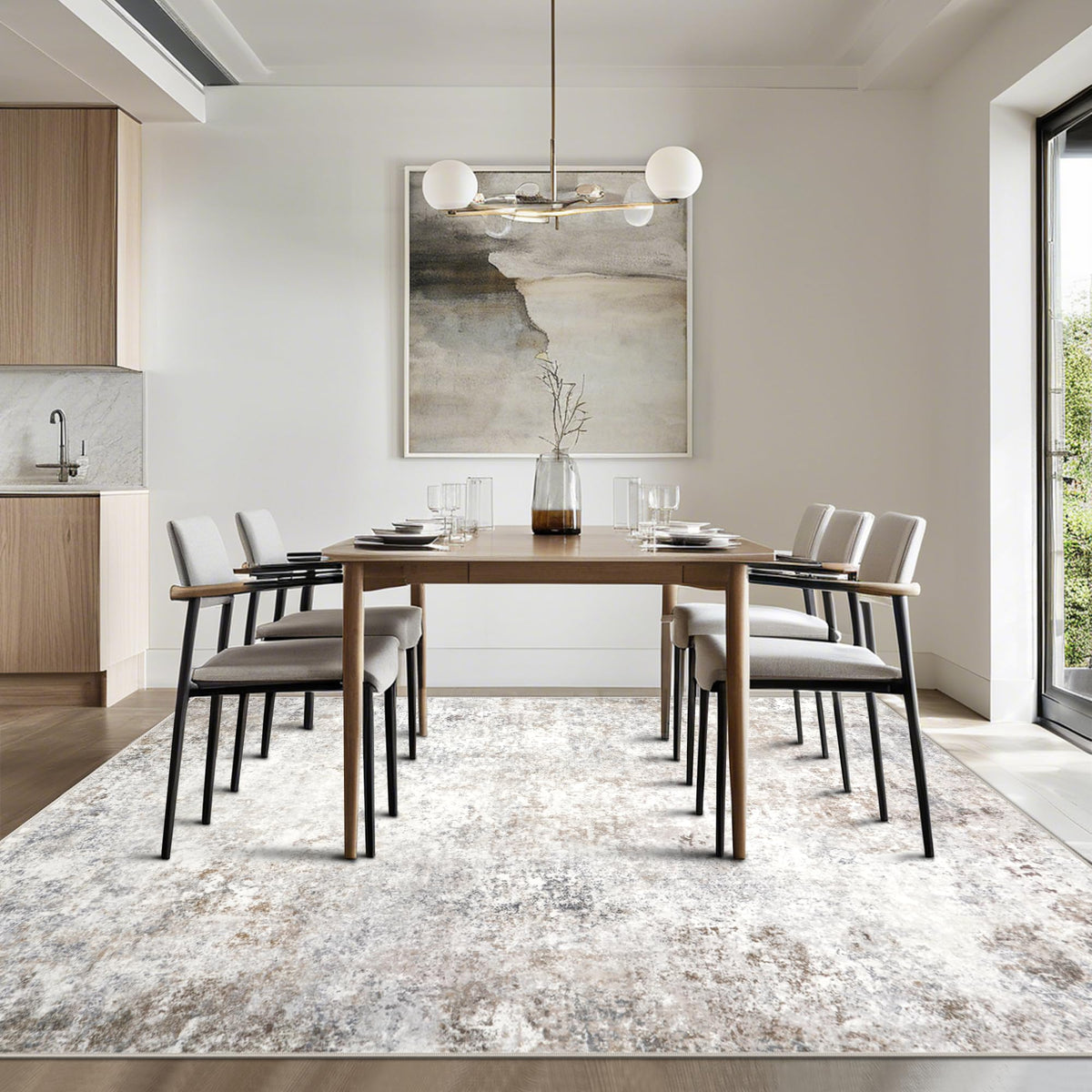 Srugn dining-room rug fits seating areas and gifting occasions