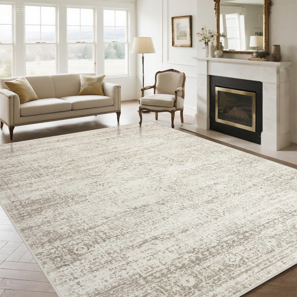 Srugn washable rug 9x12 plush texture for barefoot living