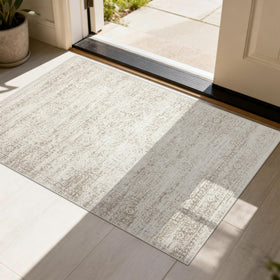 Srugn washable rug 2x3 entryway with soft texture, ideal underfoot in high-traffic areas.