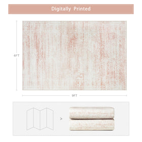 Srugn rug non-slip back demonstrates safety in high traffic areas for kids and pets