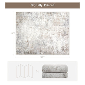 Srugn washable rug in bedroom setup offering warmth and durability