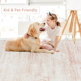 Srugn machine washable rug simplifies cleanup after kids and pets