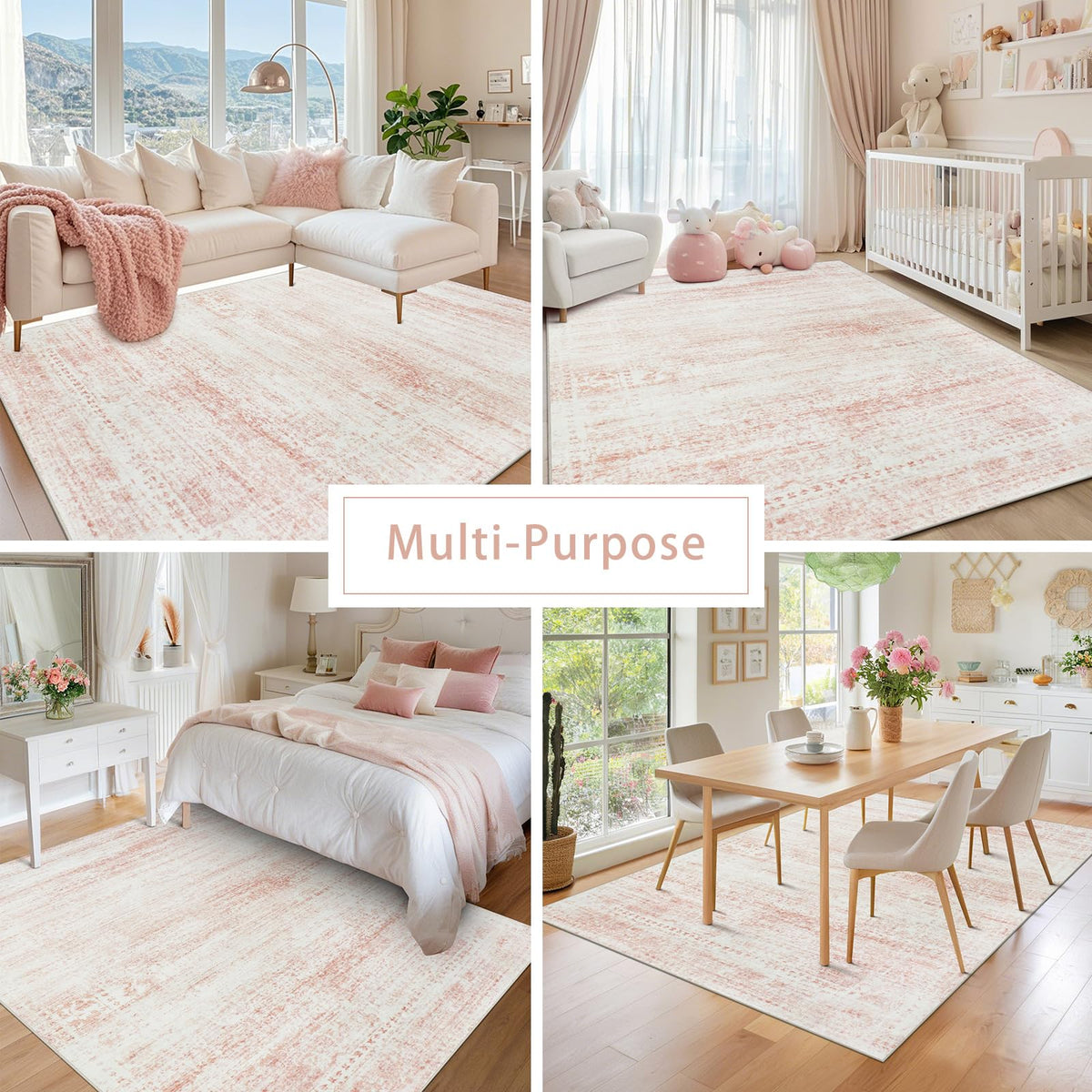 Srugn recycled fibers rug delivers durable color and plush feel