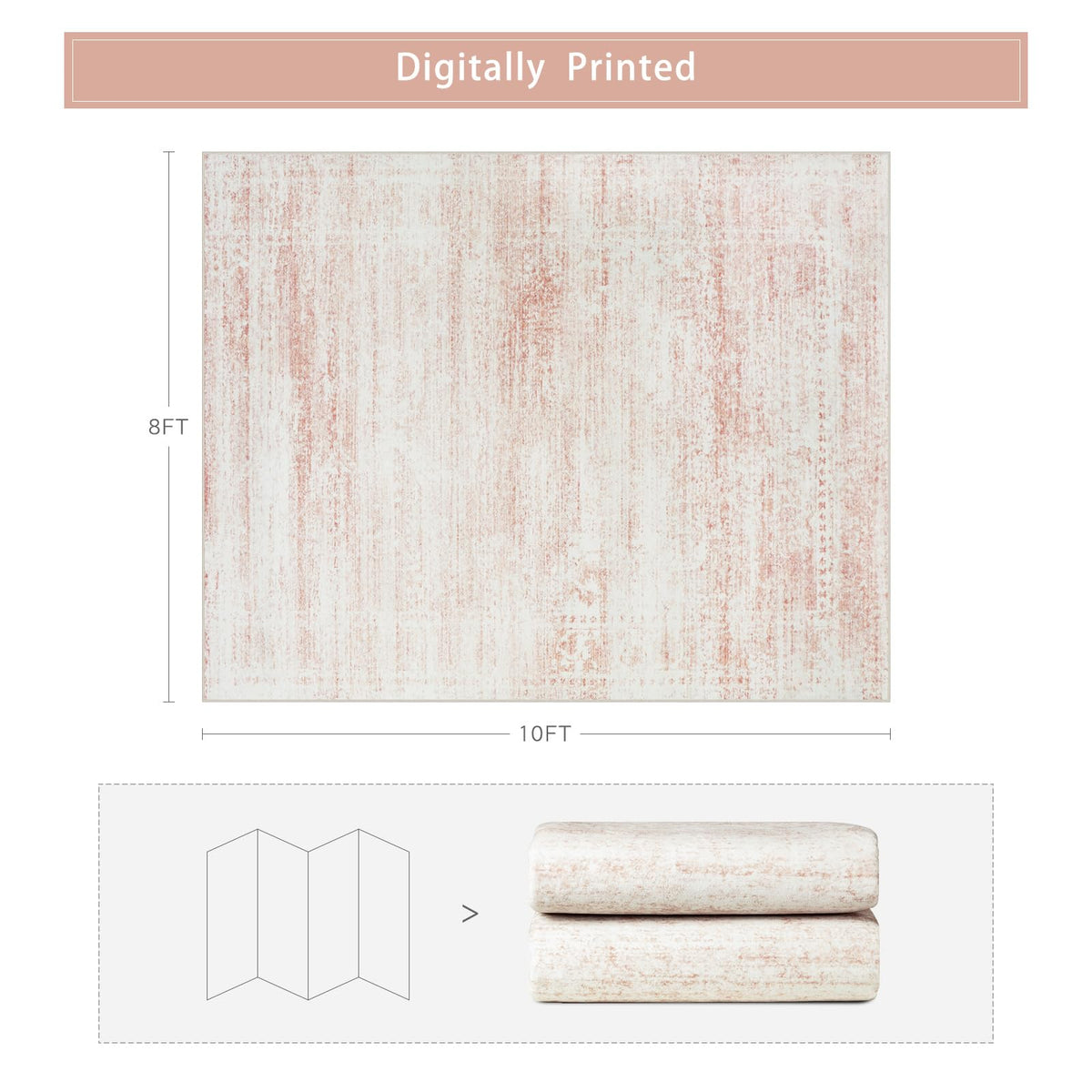 Srugn 8x10 rug in soft faux wool texture adds bedroom warmth