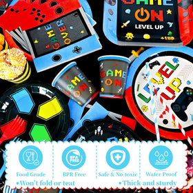ssailue decor gaming-cups sturdy cups for mess-free drinks during gaming themed events.