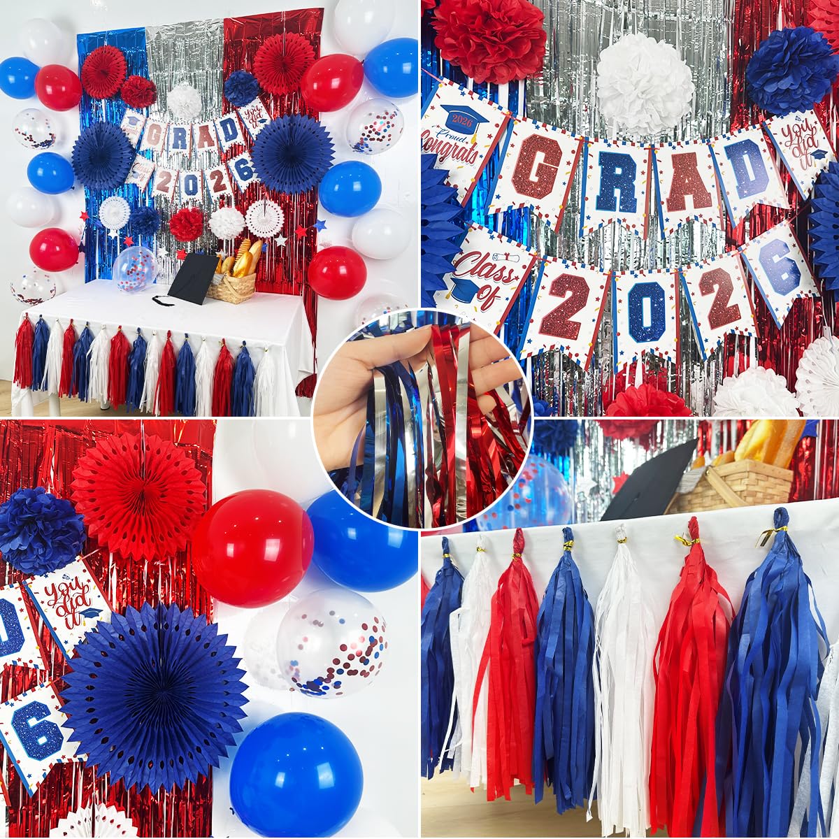 ssailue decor graduation party setup ready for festive photos