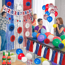 ssailue decor red blue latex balloons elevate table decor