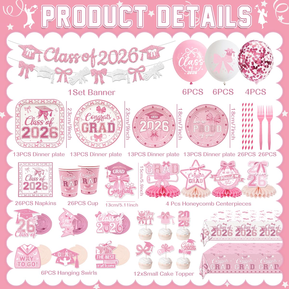 ssailue decor Pink gradient balloons for a dreamy celebration