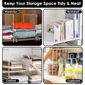 SSAWcasa bedroom closet setup with neatly separated items.