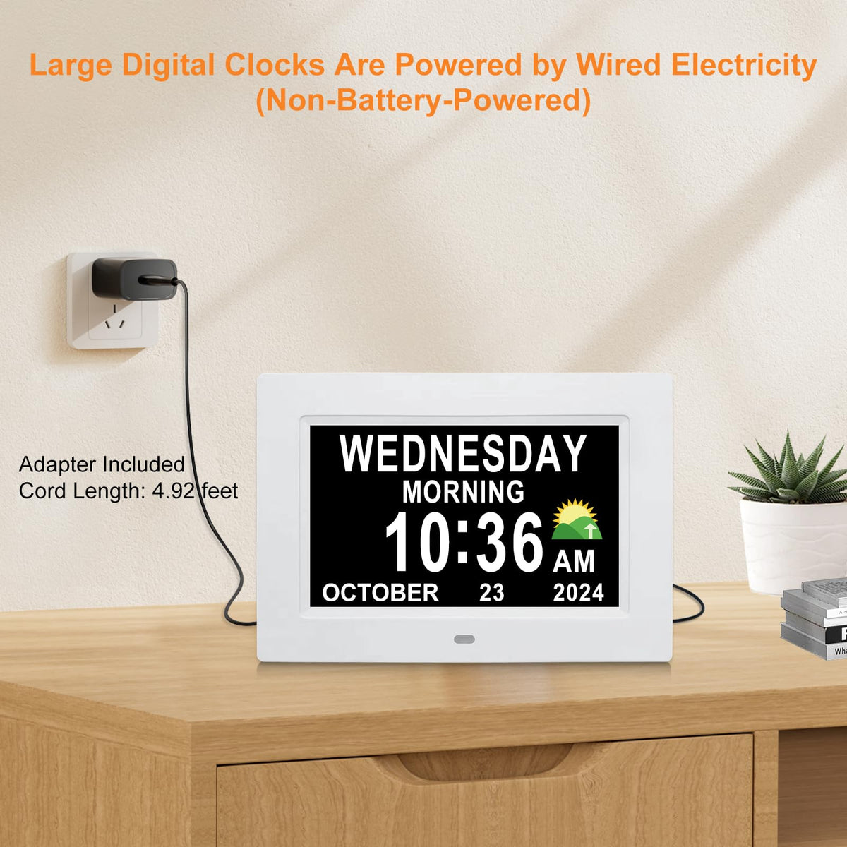 SSINI Digital Calendar memory auto-reset ensures time stays accurate after outages