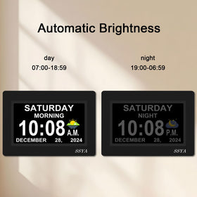SSYA auto dimmable display provides comfortable viewing day and night