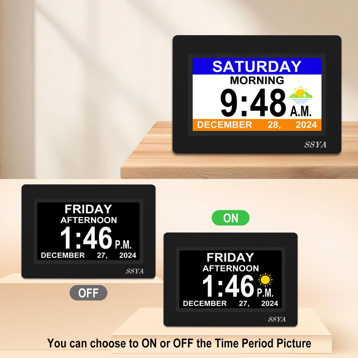 SSYA backup feature resumes accurate time after power outages