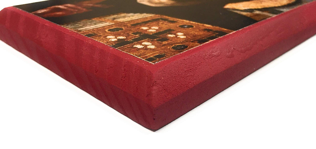 St John the Baptist Pantocrator icon on wood texture, durable artwork that inspires daily contemplation.