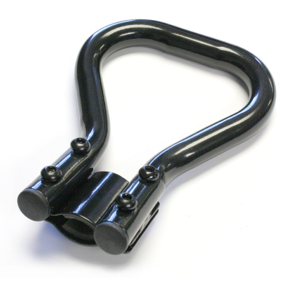 Stander recliner extender with ergonomic grip for easier lever access