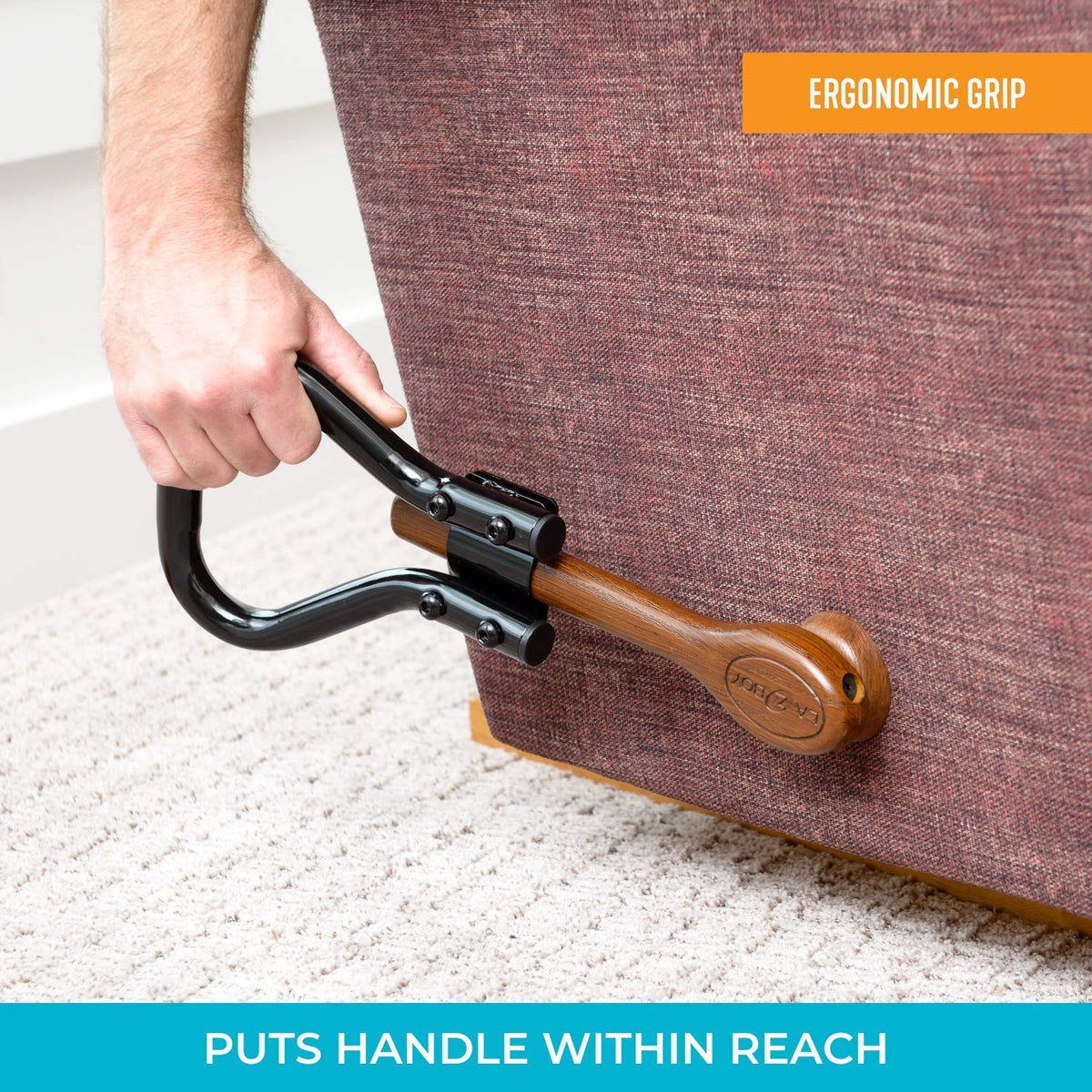 Stander padded extender protects chair while easing operation