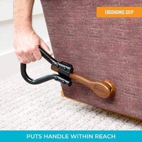Stander padded extender protects chair while easing operation