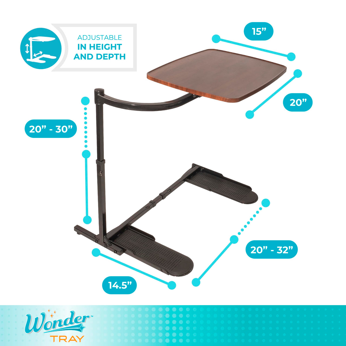 Stander Wonder Tray fits most chairs and recliners with simple setup.